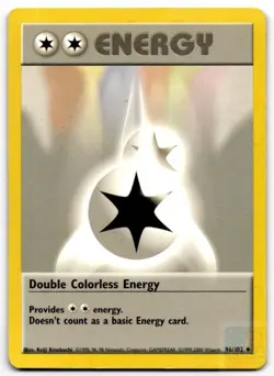 Double Colorless Energy 96/102 Uncommon Base Set Unlimited Pokemon HP - Image 1