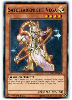 Satellarknight Vega - MP15-EN076 - Common - 1st Edition PL/MP Yugioh 2015 Mega-T - Image 1