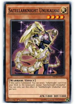 Satellarknight Unukalhai - MP15-EN077 - Common - 1st Edition LP Yugioh 2015 Mega - Image 1