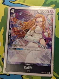 One piece - Kalifa (OP07-081) Pre Release Promo English - NM - Image 1