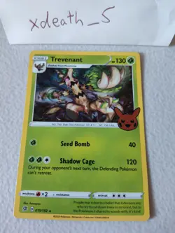 Trefenant 015/192 - Trick or Trade Booster Holo Rare LP Pokemon 2020 - Image 1