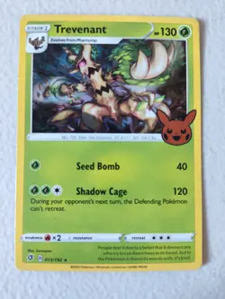Trefenant 015/192 - Trick or Trade Booster Holo Rare LP Pokemon 2020 - Image 2