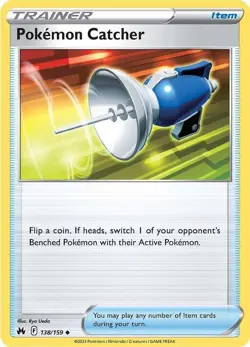 4x Pokemon TCG Pokemon Catcher 138/159 - Sw&Sh Crown Zenith CRZ Trainer Playset - Image 3