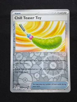 Chill Teaser Toy 166/191 Reverse Holo LP-NM- Pokemon S&V Surging Sparks SSP - Image 1