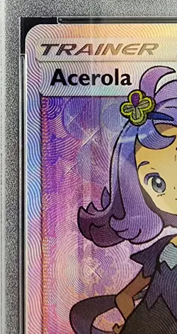 2017 Pokemon Sun & Moon Burning Shadows Acerola Full Art Trainer 142/147 PSA 10 - Image 3