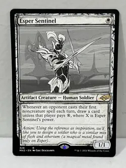 MTG Esper Sentinel Showcase Sketch MH2 #328 Rare LP Magic Commander Staples - Image 1