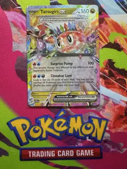 Pokemon TCG Tatsugiri EX 142/191 Surging Sparks Double Rare Holo - Image 1