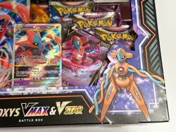 Pokemon Deoxys VMAX & VSTAR Battle Box Trading Card Game Set - Image 3