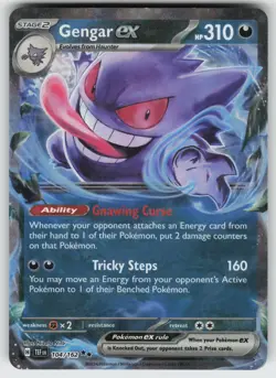 Gengar ex - Double Rare SV05: Temporal Forces 104/162 Pokemon - Image 1