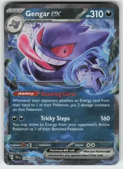 Gengar ex Double Rare SV05: Temporal Forces 104/162 Pokemon - Image 1