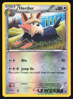 Herdier - 109/146 - Uncommon Reverse Holo - XY Base - Pokemon Card - Image 1