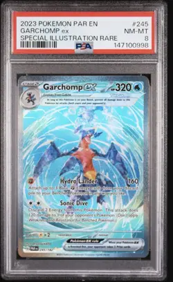 Pokemon TCG Garchomp EX Special Illustration Rare Paradox Rift 245 PSA 8 SIR - Image 1