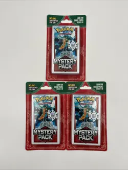 Lot Of 3 Pokemon Mystery Pack Sealed Seeded 1:10. EX Crystal Guardians - Image 1