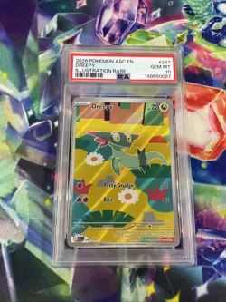 2026 Pokemon EN Asceended Heroes ASC EN 247/217 Dreepy Illustration Rare PSA 10 - Image 1