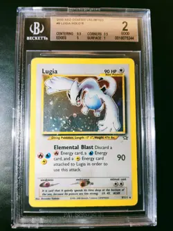 Pokemon Lugia Neo Genesis BGS 2 Eng No Shining Goldstar - Image 1