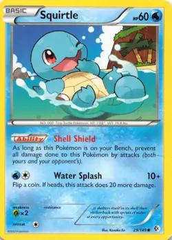 Squirtle 29/149 Common Boundaries Crossed Pokemon Lightly Played - Image 1