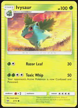 Ivysaur 2/73 Common Shining Legends Pokemon Near Mint - Image 1