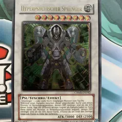 Yu-Gi-Oh Hyperpsychischer Sprenger Ultimate Rare CRMS-DE042 Exzellent Deutsch - Image 1