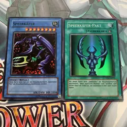 Yu-Gi-Oh! Speerkafer + Speerkafer-Pakt PP01-DE013/12 Super Rare DE LP-EX - Image 1