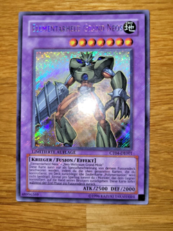 YU-GI-OH! Elementarheld Grand Neos Secret Rare Deutsch CT04-DE001 Promo - Image 1