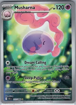 Musharna - 117/086 SV: Black Bolt - Pokemon Card - NM - Image 1