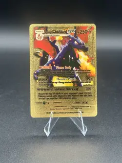 Pokemon TCG Charizard Gx Gold Metal Hp 250 Made In 2018 Collectible Card - Image 1