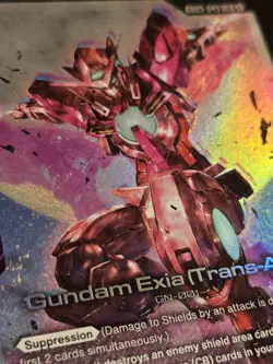 Gundam Exia (Trans-Am) Unit 003-046 Suppression Gundam War TCG Card - Image 2