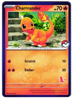 CHARMANDER - NM - MY FIRST BATTLE DECK STAMP CHARMANDER ENGLISH POKEMON CARD - Image 1