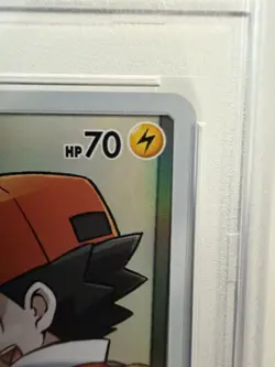 PSA 9 Red's Pikachu CHR 054/049 SM11B Dream League Pokemon Card Japanese 2019 - Image 5