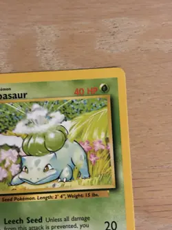 Bulbasaur 44/102 - Common 1999 English Base Set Pokemon Card - Near Mint NM - Image 3
