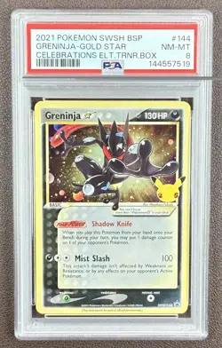 Greninja Star SWSH144 SWSH: Sword & Shield Promo Cards Holo PSA 8 - Image 1