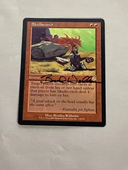 MTG Skullscorch Artist Proof and Signature Signed Williams - Image 1