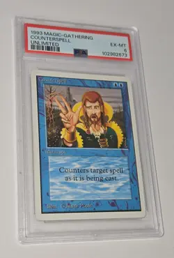 1993 MTG UNLIMITED COUNTERSPELL MARK POOLE VINTAGE EX-MT PSA 6 - Image 1