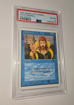1993 MTG UNLIMITED COUNTERSPELL MARK POOLE VINTAGE EX-MT PSA 6 - Image 2