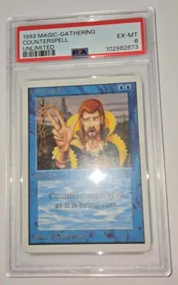 1993 MTG UNLIMITED COUNTERSPELL MARK POOLE VINTAGE EX-MT PSA 6 - Image 5