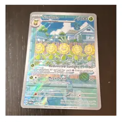 Pokemon TCG Sunflora 169/167 Sv06 Twilight Masquerade IR Full Art Holo Eng 100 … - Image 1