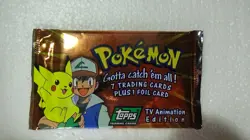 VTG 1999 Topps Pokemon TV Animation Series 1 Booster Pack 1 OWNER Sealed & MINT - Image 1