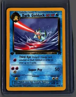 Dark Golduck 37/82 Uncommon Team Rocket Pokemon 1st Edition - Image 1