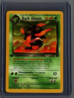 Dark Gloom 36/82 Uncommon Team Rocket Pokemon 1st Edition - Image 1