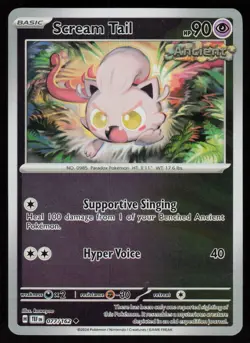 Scream Tail 077/162 Uncommon Temporal Forces Pokemon Reverse Holo Near Mint - Image 1