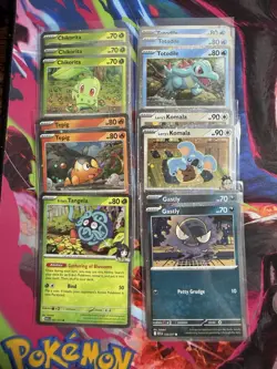 Pokemon Ascended Heroes Cosmo Holo promos Lot Of 14, Gastly, Tepig, Chikorita - Image 1
