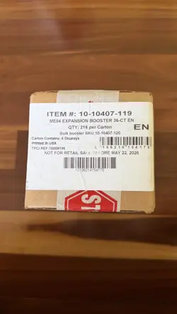 Pokemon TCG Me04 CHAOS RISING 6 booster box Case✅ IN HAND ✅ - Image 1