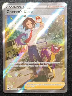 Pokemon TCG Cheren's Care Crown Zenith Galarian Gallery GG58/GG70 UR Holo ENG NM - Image 1