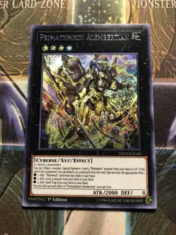 *** PRIMATHMECH ALEMBERTIAN *** SECRET RARE 1ST EDITION MYFI-EN040 YUGIOH! - Image 1