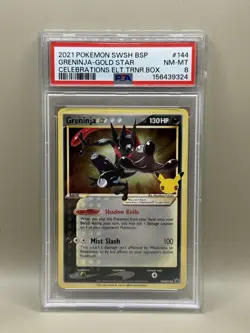 Greninja-gold Star 144 Celebrations Elite Trainer Box Pokemon PSA 8 - Image 1
