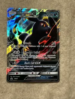 2017 Pokemon TCG Sun & Moon SM36 Black Star Promo Umbreon GX Full Art - Image 1