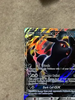 2017 Pokemon TCG Sun & Moon SM36 Black Star Promo Umbreon GX Full Art - Image 5