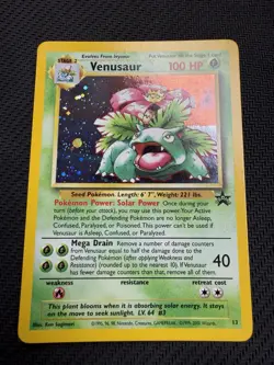 Pokemon TCG Venusaur #13 Holo Black Star Promo Nintendo Power Game Boy 2000💎 - Image 3