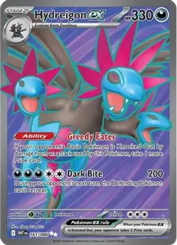 HYDREIGON EX 161/086 HOLO ULTRA RARE WHITE FLARE POKEMON NEAR MINT - Image 1