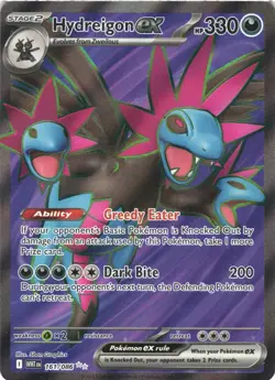 HYDREIGON EX 161/086 HOLO ULTRA RARE WHITE FLARE POKEMON NEAR MINT - Image 2
